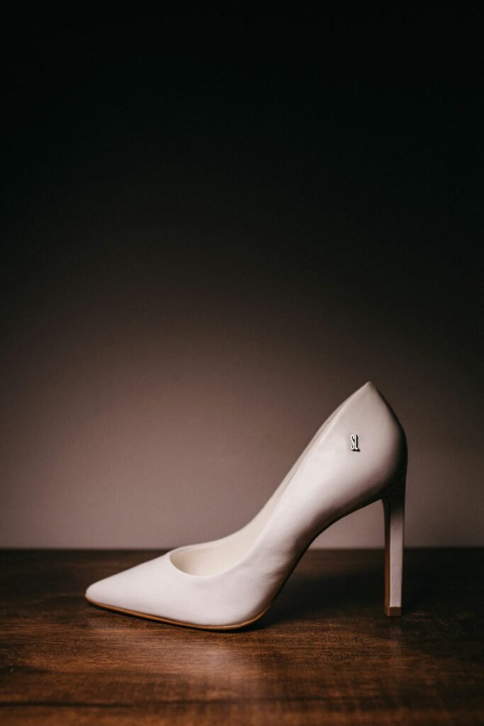 White Stiletto Heel